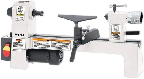 Miniatura 2 de SHOP FOX W1704 - Torno de sobremesa de 1/3 caballos de fuerza y mini portabrocas D4103 con pérgolas