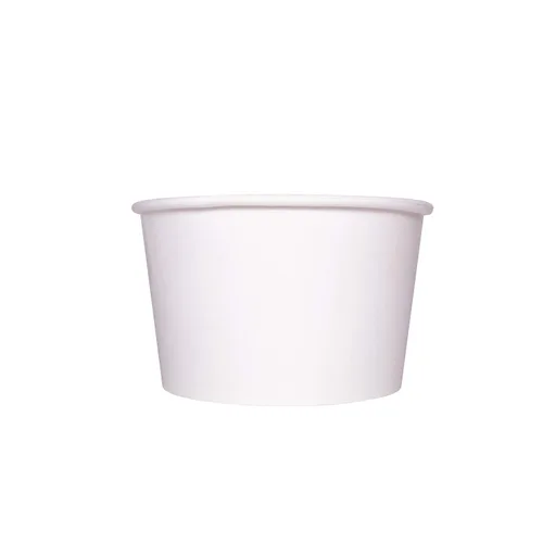Karat Tazones de sopa de papel para alimentos calientes y fríos, ideales para sopa, fideos, pasta y aperitivos, color blanco (C-KDP28W)