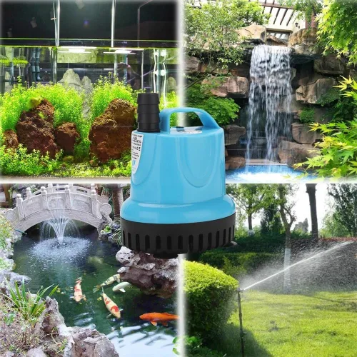 Miniatura 4 de Bomba sumergible eléctrica 10/18/25/45/60/85/105W 600-4500L/H Bomba de agua sumergible 220V acuario peces estanque tanque boquilla Marin Control