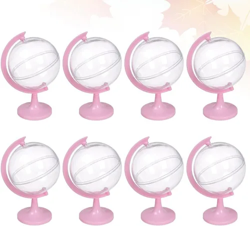 Miniatura 8 de 12 mini contenedores de caramelos de globo, cajas de plástico transparente para dulces, organizador de almacenamiento de dulces, estuche de dulces