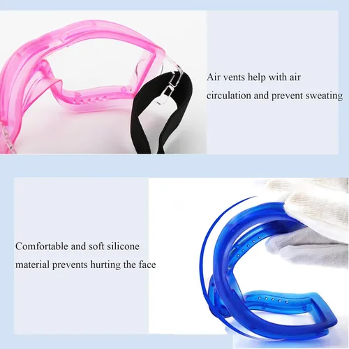 Miniatura 4 de Gafas de seguridad antivaho para niños, gafas de laboratorio para niños, ajustables, compatibles con pistola Nerf Azul