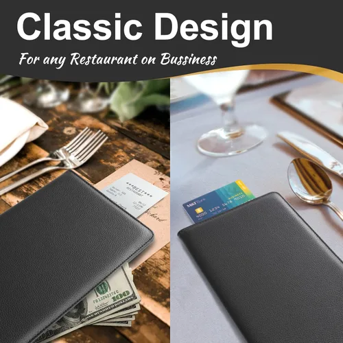 Miniatura 5 de CoBak Presentadores de Cheques para Restaurante, Soporte para Tarjetas de Cheques de Invitados, Soporte para Facturas de Restaurante, Presentadores
