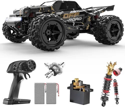 DEERC 9309E - Coches RC todoterreno rápidos para adultos 40KPH, camioneta monstruo de control remoto todoterreno eléctrico 4WD, coche de alta