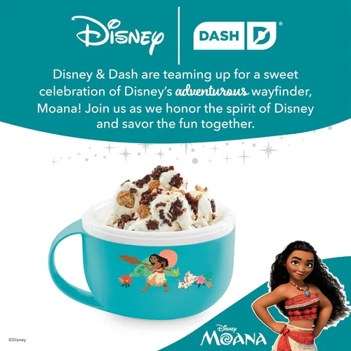 Miniatura 8 de Disney Dash My Mug - Máquina para hacer helados, sirve una sola porción de helado, yogur congelado, sorbete y más, fácil de limpiar y usar, Moana, 1