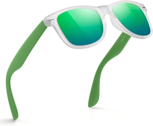 Miniatura 58 de FEIDUSUN Lentes de sol polarizados para hombre y mujer, lentes de sol retro negros para conducir, pescar, protección UV