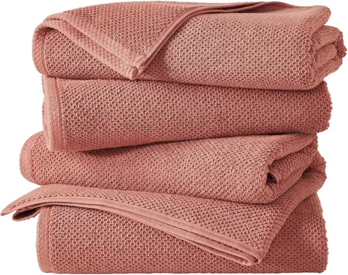 Miniatura 34 de Great Bay Home Toalla de baño blanca – Toalla de baño de gran tamaño 100% algodón de 68 x 35 pulgadas – Absorbente, de secado rápido, toalla de baño