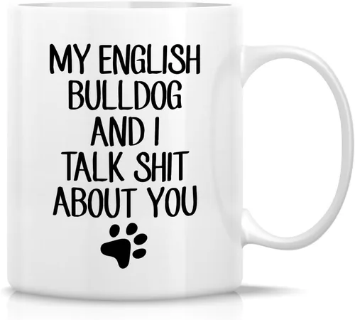 Miniatura 44 de Retreez - Taza divertida con texto en inglés "Funny Cute Golden Retriever Don't Stop Retrievin' Dog Lover", 325 ml, tazas de café de cerámica