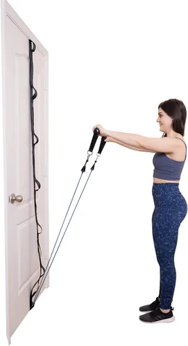 Miniatura 5 de Lumia Wellness Correa de anclaje para ejercicios de banda de resistencia, banda de gimnasio de puerta resistente, gimnasio multipunto de cuerpo