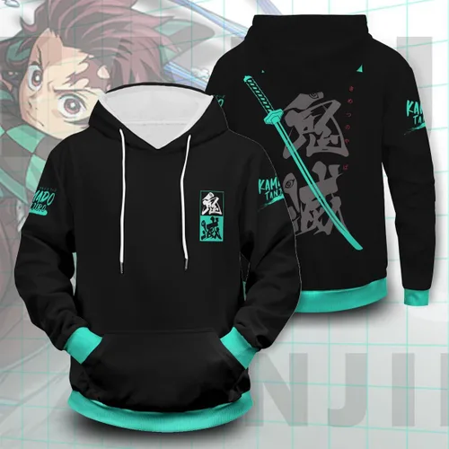 Miniatura 2 de TIMMOR MAGIC Sudadera con capucha de anime Slayer para hombre y mujer, sudadera con capucha impresa en 3D.