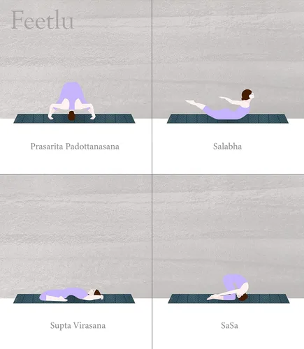 Miniatura 8 de Esterilla plegable para ejercicios de yoga, ligera, antideslizante y fácil de almacenar para yoga, pilates, entrenamientos en casa y ejercicios