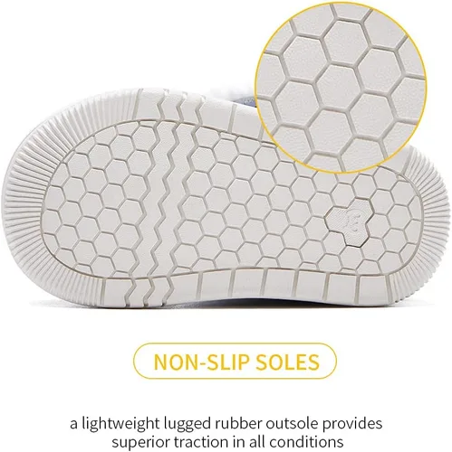Miniatura 6 de BMCiTYBM Botas de nieve para bebés y niños pequeños, zapatos de invierno para niños y niñas, zapatos de bebé de piel sintética para clima frío
