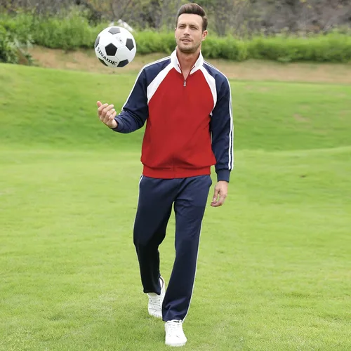 Miniatura 6 de Conjunto deportivo para correr para hombre, casual, con cremallera completa
