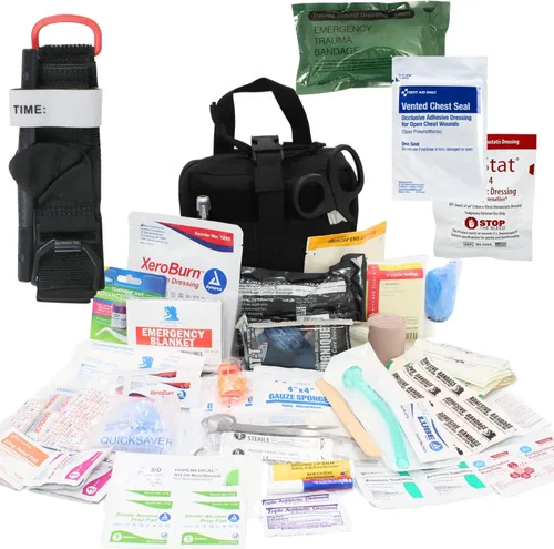 Miniatura 9 de Kit de primeros auxilios de control de hemorragia de trauma con montaje para reposacabezas, panel de liberación rápida, paquete de emergencia