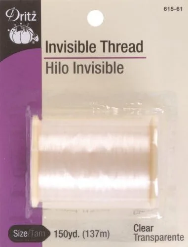 Miniatura 2 de Dritz Hilo invisible, 150 yardas, transparente (paquete de 2)