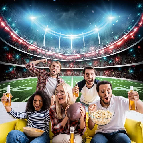 Miniatura 5 de Telón de fondo de campo de fútbol, estadio deportivo, auditorio, fondo de fotografía, decoración de fiesta temática de fútbol, pancarta de mesa