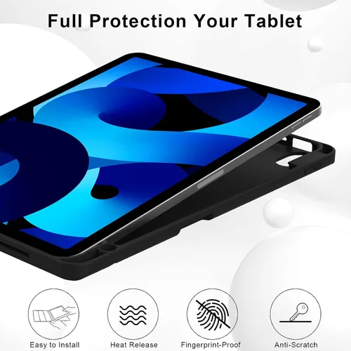 Miniatura 7 de Funda para iPad Air de 11 pulgadas M3/M2 (2025/2024), iPad Air 5/4 (2022/2020 5ª/4ª generación de 10.9 pulgadas) con soporte para lápiz, soporte