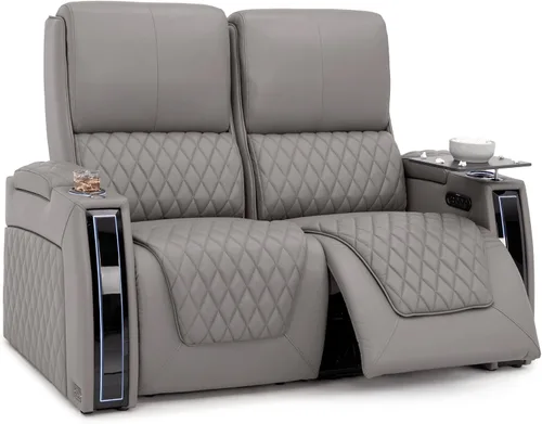 Miniatura 47 de Seatcraft Apex Zero-Gravity CoolZero - Asiento de cine en casa de cuero italiano, reposacabezas eléctrico, lumbar eléctrico, reclinable eléctrico