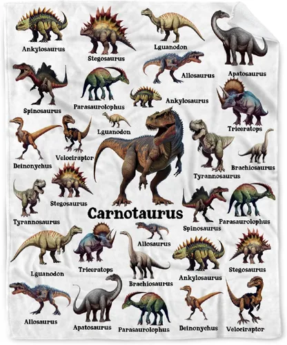 Miniatura 36 de Manta de bebé de esqueletos de dinosaurios de neón retro de los años 80, regalos para niños y niñas, decoración de dinosaurios, felpa suave