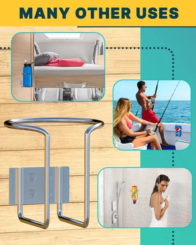 Miniatura 3 de Skywin Portavasos magnético, soporte magnético para botellas de agua para camión y soporte para bebidas Treadmil para automóvil, yate, camión