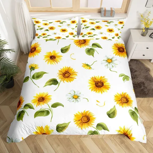 Miniatura 13 de Feelyou Funda de edredón con estampado de perro, tamaño individual, funda de edredón de cachorro de caricatura, lindo juego de ropa de cama