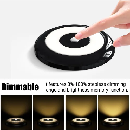 Miniatura 5 de Acegoo Lámpara LED de disco para RV, furgoneta camper, 3' de techo y luz inferior, 12V para autocaravana, barco, camión, remolque, coches