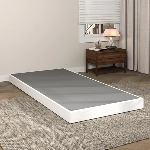 Miniatura 4 de Somier de 5 Pulgadas para Cama Individual, Base de Colchón Metálica Resistente con Funda de Tela, Montaje Fácil, Capacidad de 680 kg