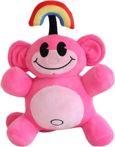 Miniatura 9 de Peluche de mono arcoíris de 12 pulgadas, peluche KND de mono arcoíris Peluches de peluche, recuerdo de fiesta de cumpleaños, regalo preferido