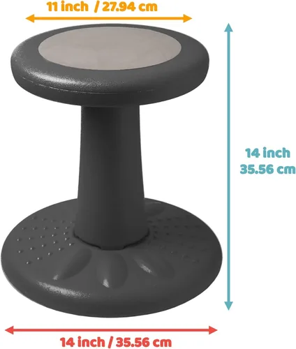 Miniatura 3 de Studico ActiveChairs Taburete Tambaleante para Niños, Asiento Flexible para Aula Mejora la Concentración, Postura y Ayuda con TDAH/TDA. Saca