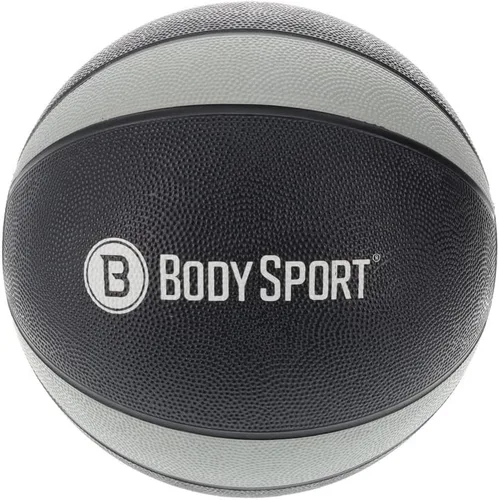 Body Sport Pelota medicinal - Pelota de ejercicio con peso - Equipo de gimnasio en casa - Pelota de entrenamiento de fitness - Entrenamiento de Gris