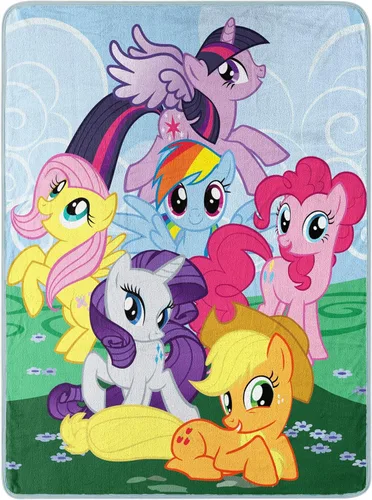 Northwest My Little Pony Cobija de microraschel, 46 pulgadas x 60 pulgadas, Únete al rebaño