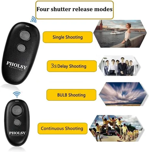 Miniatura 3 de PHOLSY Cámara de liberación inalámbrica compatible con Nikon Z5 Z8 Z9 Z7ii Z6 Z6ii D750 D780 D7500 D7500 D7200 D5600 D5500 P7700 P7800 P950 D90 D4
