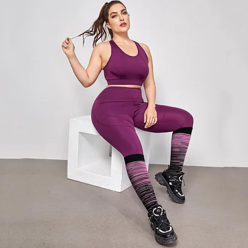 Miniatura 5 de WHOTAY Calcetines de compresión de talla grande para mujer, 20-30 mmHg, 2XL, 3XL, 4XL, 5XL, circulación diabética, transpirables para enfermera