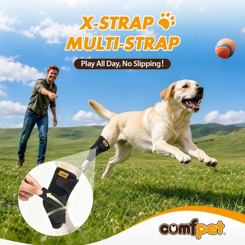 Miniatura 6 de Rodillera de corvejón para perros medianos (6.8-18 kg), soporte ajustable para pierna trasera para Beagle, Cocker Spaniel, Bulldog, alivio
