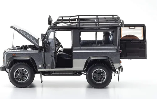 Miniatura 6 de Kyosho KY8901TR 1:18 Land Rover Defender 90-Dark Grey Coche miniatura coleccionable, multicolor