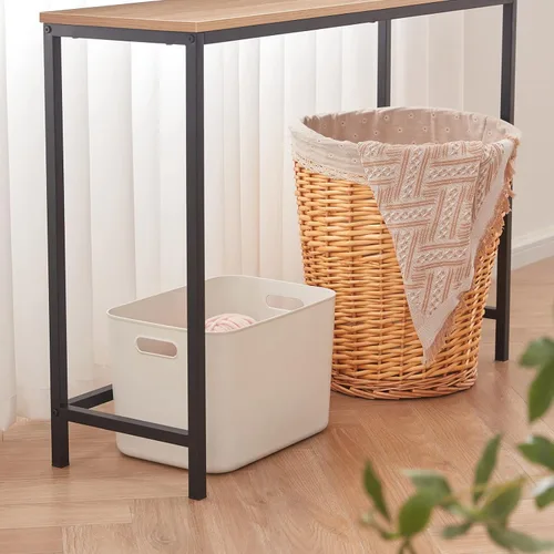 Miniatura 7 de Lifewit Mesa de consola de 39.4 pulgadas, mesa de sofá estrecha con marco de metal para sala de estar, mesa de entrada industrial para pasillo