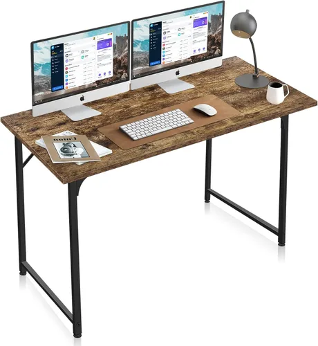 Miniatura 6 de Escritorio para computadora de oficina de 32 pulgadas, pequeño, moderno, estilo simple, mesa de trabajo de madera para escribir, mesa de trabajo
