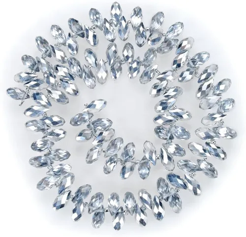 Miniatura 10 de 200pcs Checa 0.472 in Lágrima facetada Briolette Cristal Perlas Sueltas Colgante Separador de Gota a Granel Amatista Púrpura para DIY Joyería