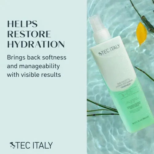 Miniatura 4 de Tec Italy Due Faccetta Giorno per Giorno - Tratamiento sin enjuague bifásico 10.1 fl oz, para cabello dañado, restaura la humedad, suaviza y mejora