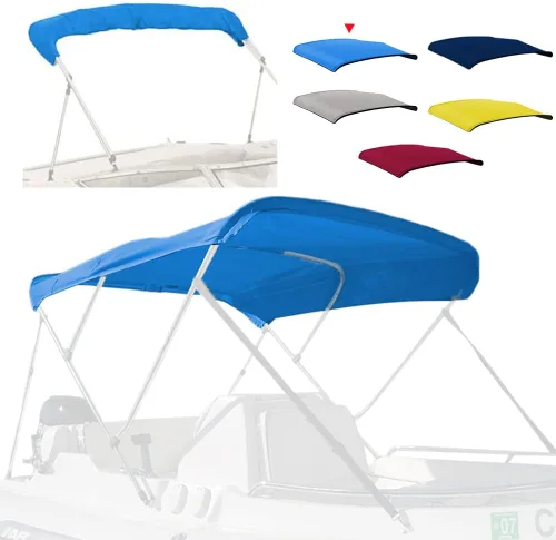 Miniatura 11 de 4 Bow Marine Grade Bimini Top Replacement Cover, Heavy-Duty Waterproof and UV-Proof Boat Canopy, Fade and Crack Resistant Easy Install Zipper