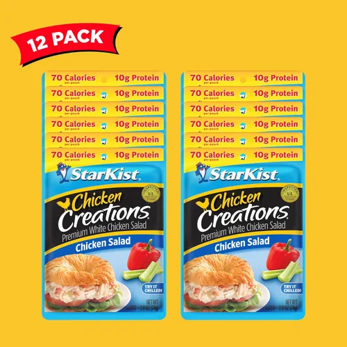 Miniatura 138 de StarKist Chicken Creations BOLD - Bolsa estilo búfalo (5 onzas, 12 unidades) Carne blanca totalmente cocida con alto contenido de proteínas, sin