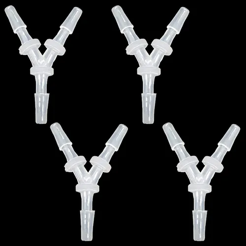 Miniatura 8 de Adaptador de manguera de 1/2 pulgada con púas iguales en forma de Y de 3 vías de plástico empalmador empalmador adaptador de unión para tubería