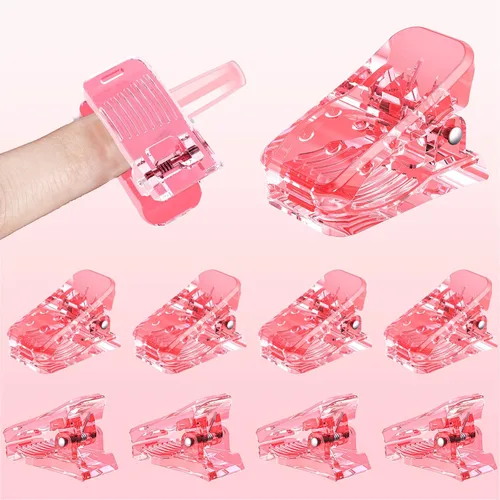 Miniatura 9 de Beloving 10 clips para puntas de uñas, gel de extensión de uñas de construcción rápida para kit de uñas postizas y herramientas de manicura de doble