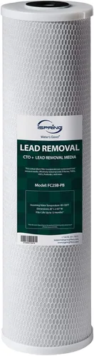Miniatura 15 de iSpring FCRC25B - Cartucho de repuesto de filtro de agua de alta capacidad de 20 x 4.5 pulgadas, reductor de plomo, blanco, 1 unidad (paquete de 1)