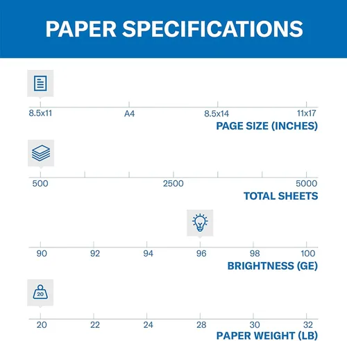 Miniatura 44 de Hammermill Fore Papel para impresora, papel para copias multiusos de 20 lb, 8.5 x 14 - 1 resma (500 hojas) - blancura 96, fabricado en Estados