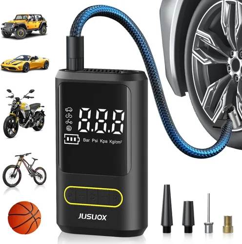 Miniatura 9 de Compresor de aire portátil para inflador de neumáticos, bomba de aire inalámbrica para neumáticos de automóvil, Inflador de neumáticos portátil