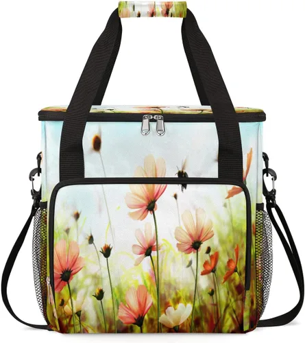 Miniatura 18 de Bolsa de transporte con diseño de acuarela para cafetera de granos de café, bolsa tote de almacenamiento y viaje para café, compatible con cafetera