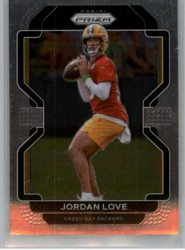 2021 Prizm Football #137 Jordan Love Green Bay Packers Official NFL Panini Trading Card (Stock Photo shown, card is straight from Pack and Box in