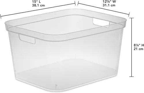 Miniatura 7 de Sterilite BIN Almacenamiento Transparente Alto 13268606