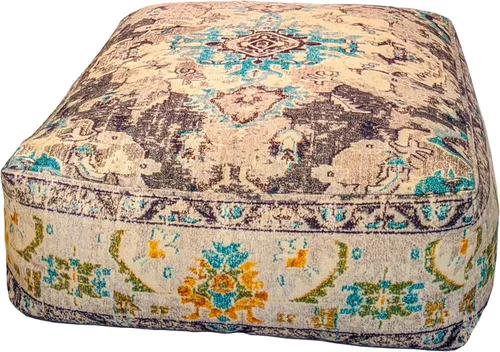 Miniatura 16 de Mandala Life ART Funda de Cojín de Suelo Bohemia - Mezcla de Lana Pura y Algodón - 24x24x8 pulgadas - Relleno No Incluido - Bordado a Mano Artesanal