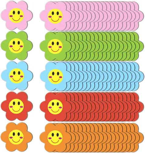 100 imanes en forma de flor, imanes para refrigerador, tablero seco, mini suministros coloridos para profesores para el hogar, aula, oficina,